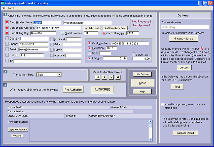 AnyCard: Gateway Processing