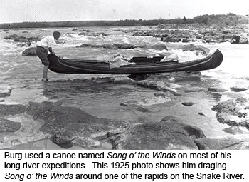 Amos Burg Portaging on the Snake River 1925