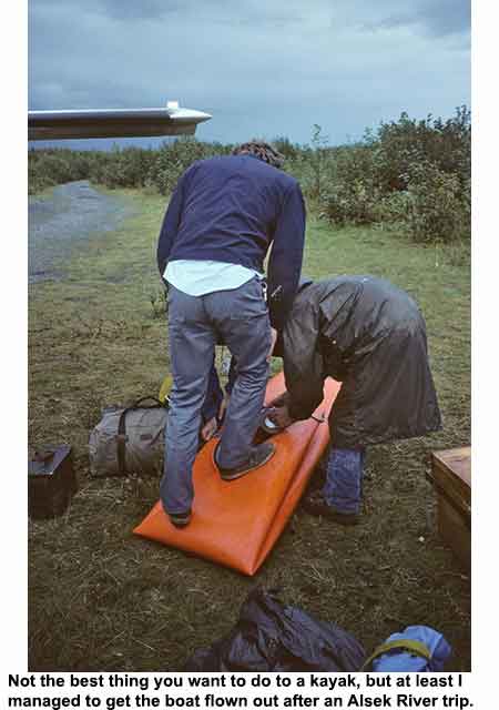 Folding a plastic kayak