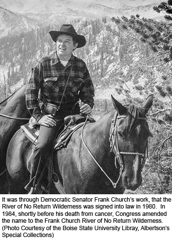 Frank Church on Horse