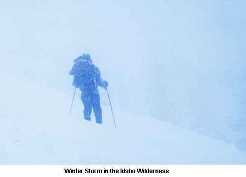 Winter Storm in the Idaho Wilderness