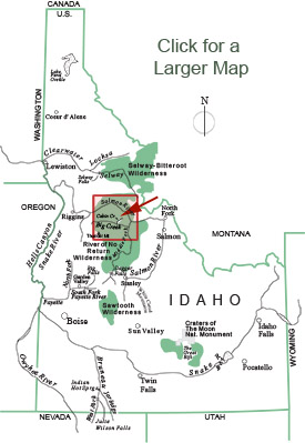 Cabin Creek Map - Click for a Larger Map