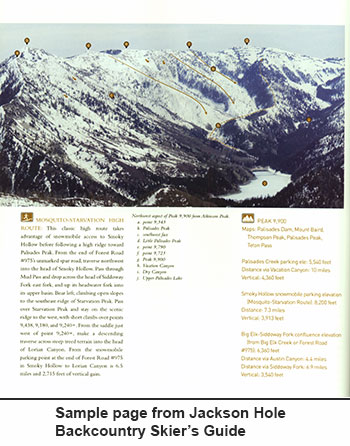 Jackson Hole Backcountry Guide Sample Page