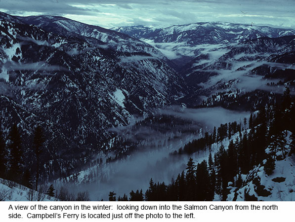 Salmon Canyon in the Winter
