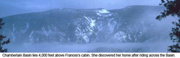 Chamberlain lies 4,000 feet above Francis Wisner's Cabin