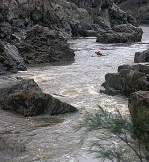 Soloing in a kayak