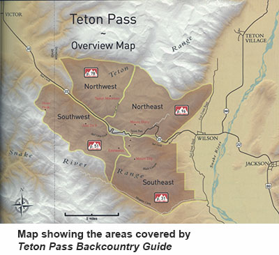 Teton Pass Guide: Map Showing Areas Covered