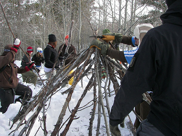 Thermal Shelter: Interior structure nearly complete