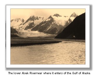 The Lower Alsek River Near Where it Enters the Gulf of Alaska