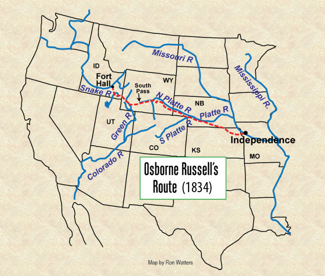 Osborne Russell's Route Out West