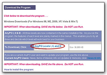 Downloading AnyPO