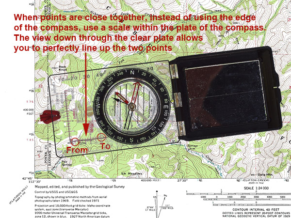 Map Bearing When Points are Close
